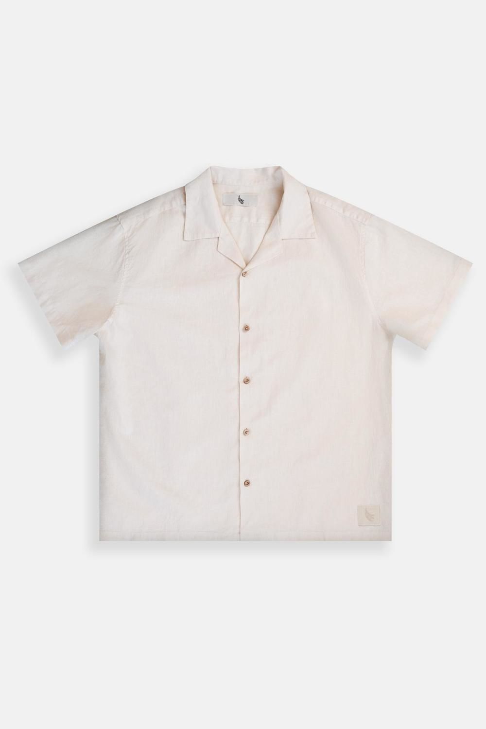 CAMP-COLLAR BOXY SHIRT crudo l