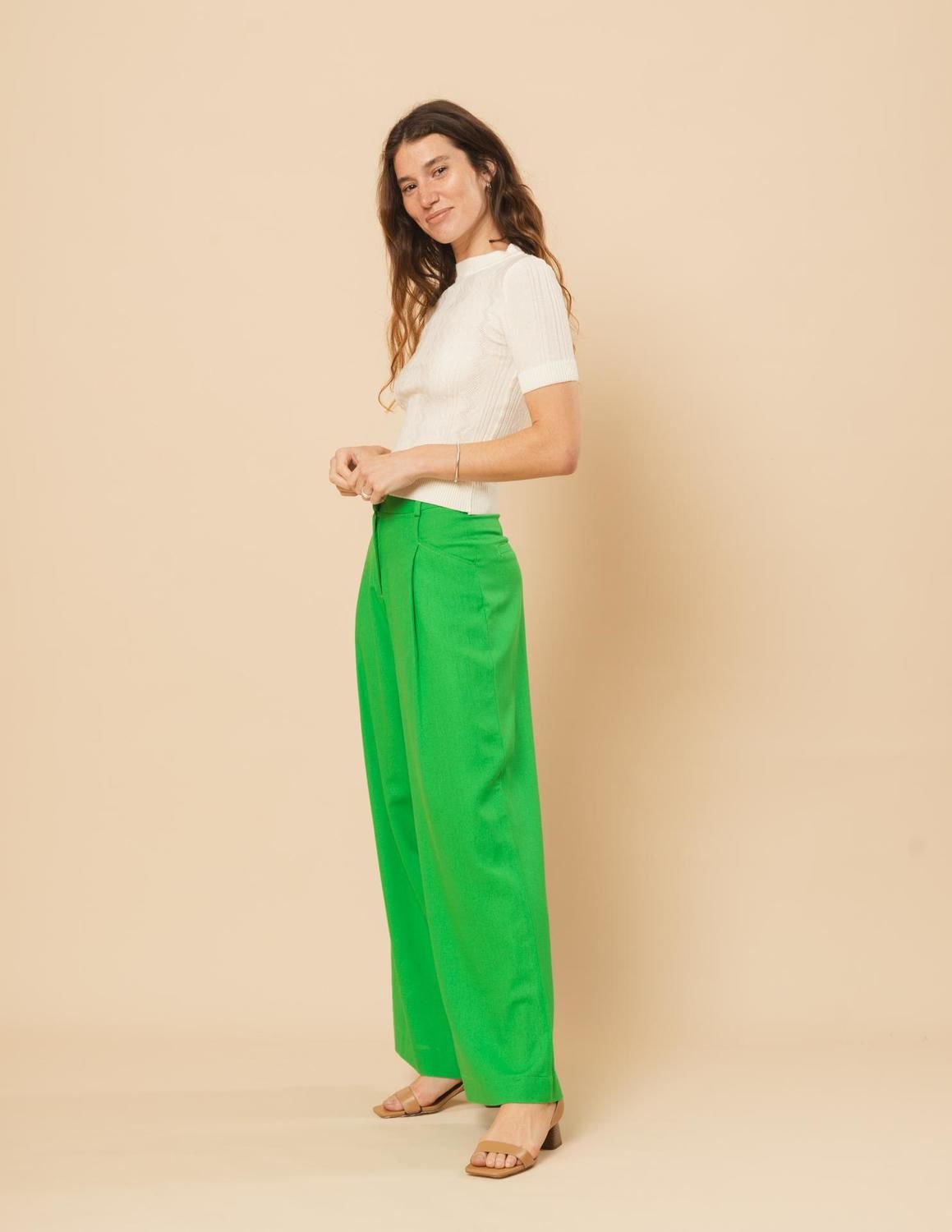 Pantalón Olena verde 36