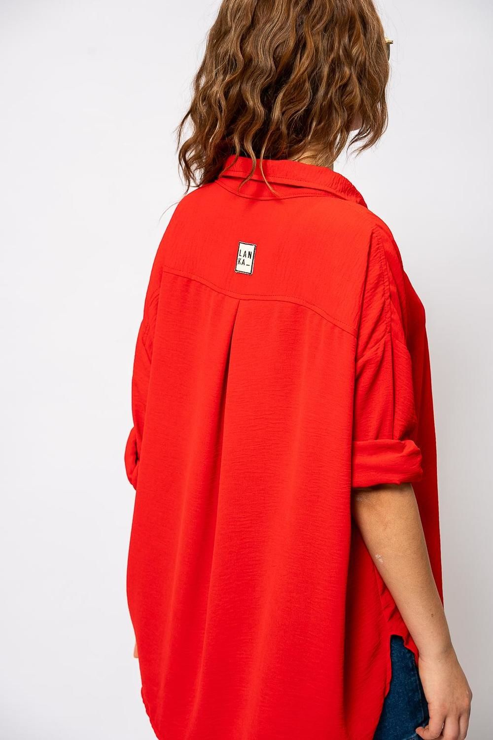 Camisa Seis rojo talle unico