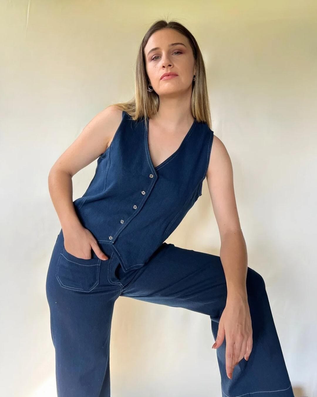 Chaleco Jean azul s