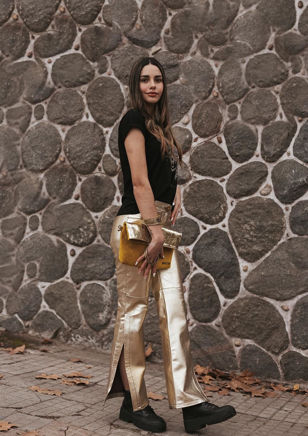 Pantalón Criollo dorado m