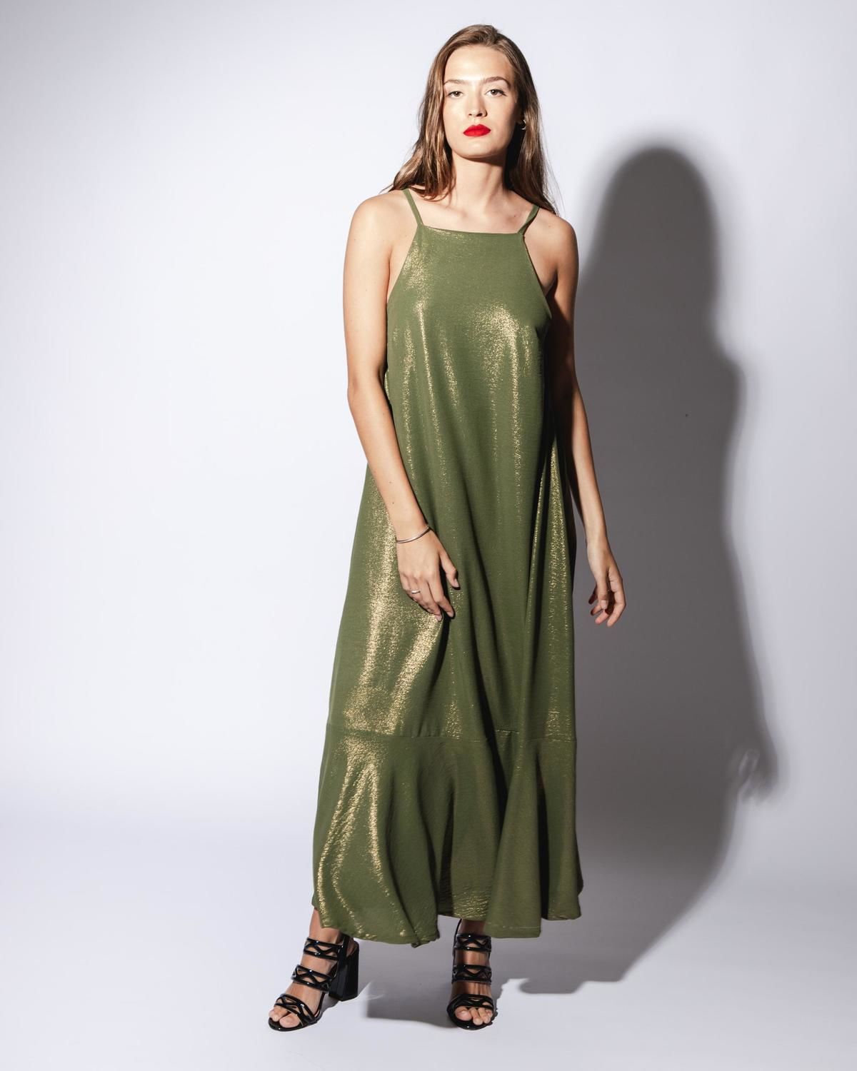 Vestido Primula verde oliva m/l