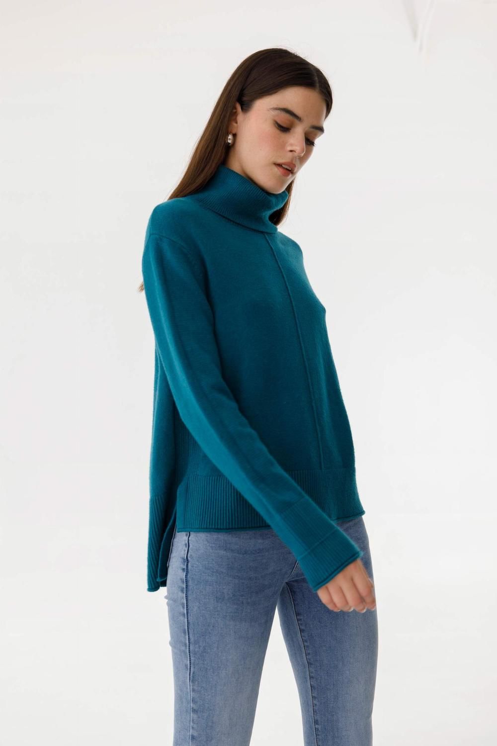 Sweater Polera Serrana petroleo talle unico