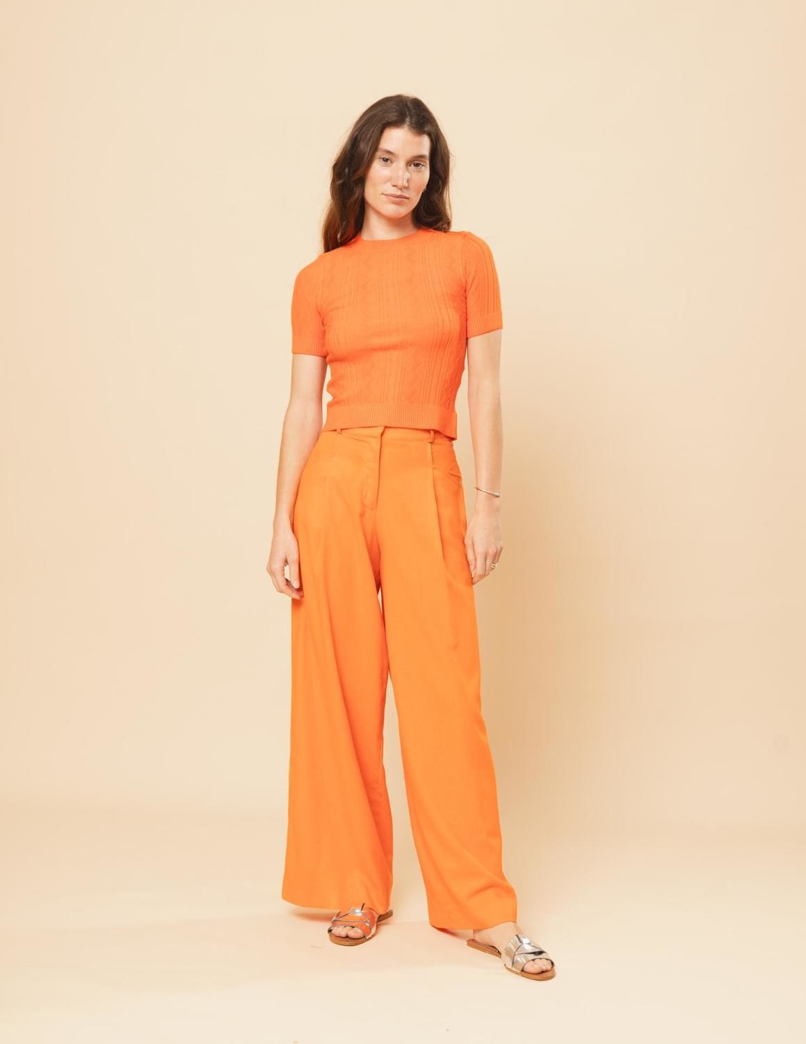 Pantalón Olena naranja 38