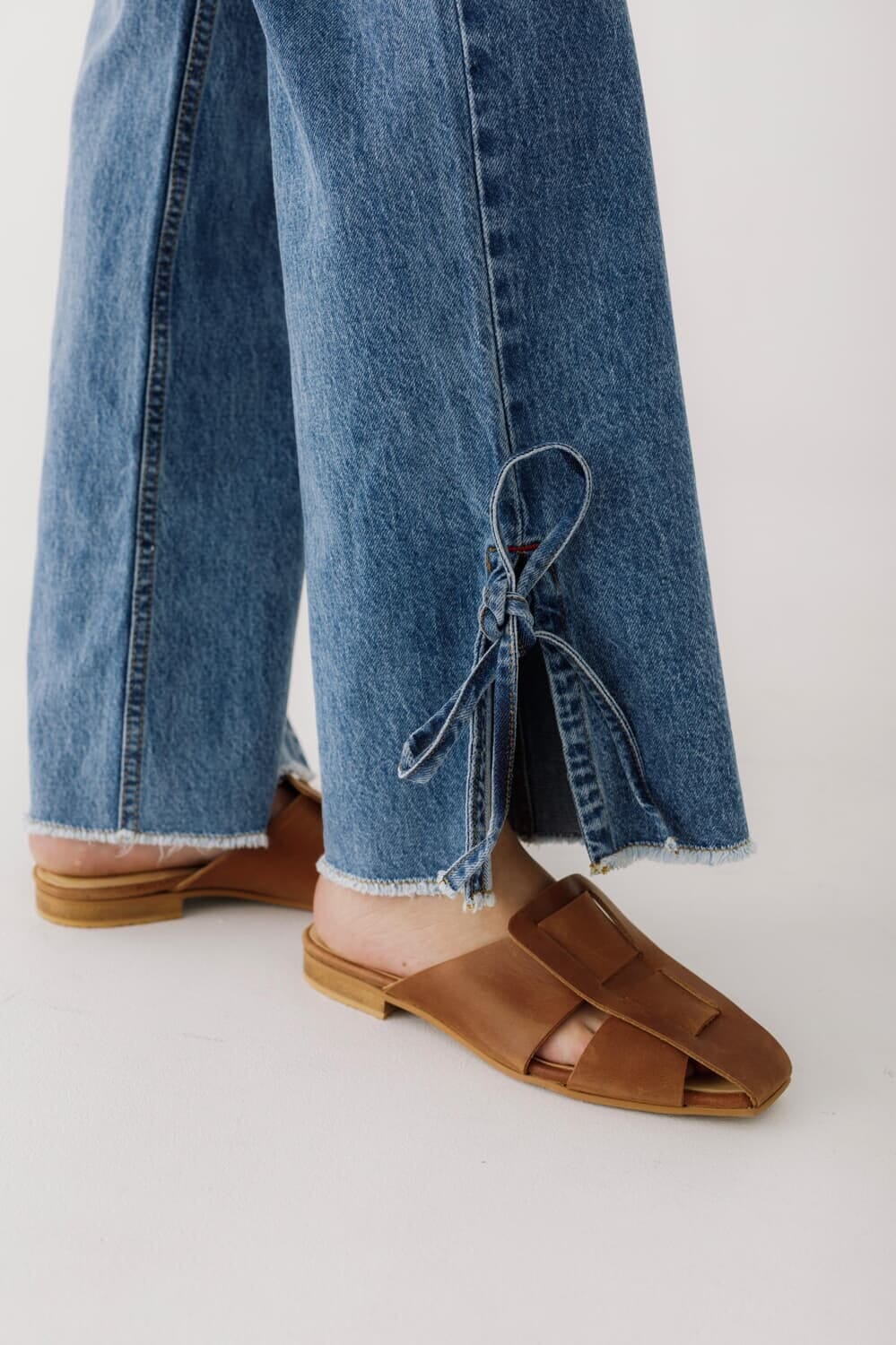 Jean Straight Belt celeste 32