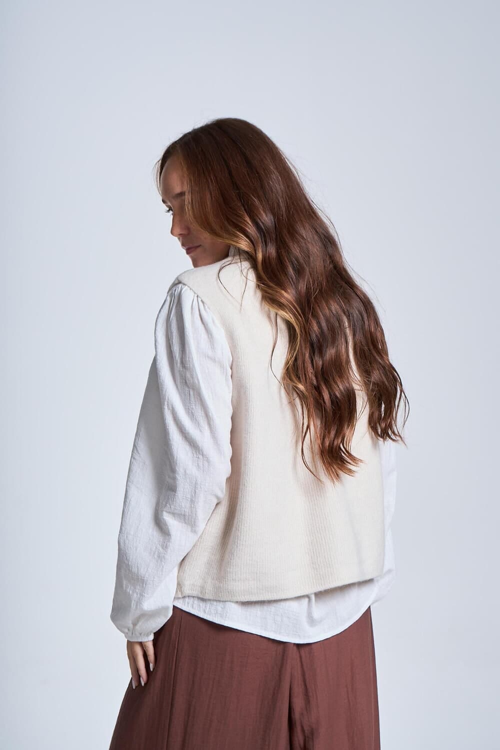 Chaleco Hillary beige talle unico