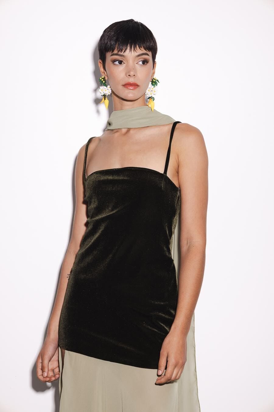 Vestido Martini verde xs