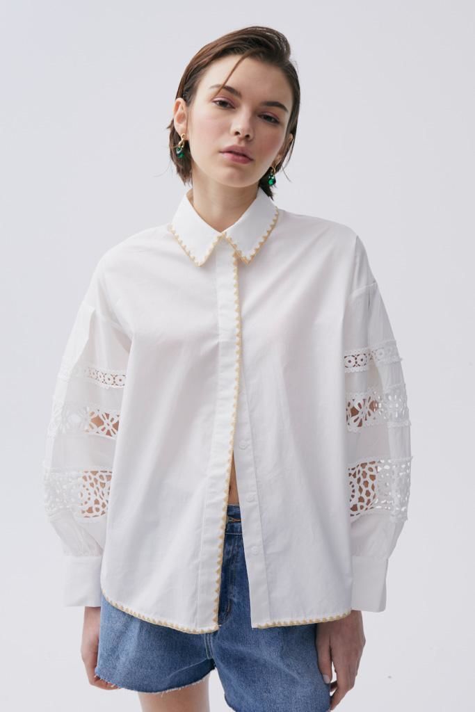 Camisa Magnolia blanco l