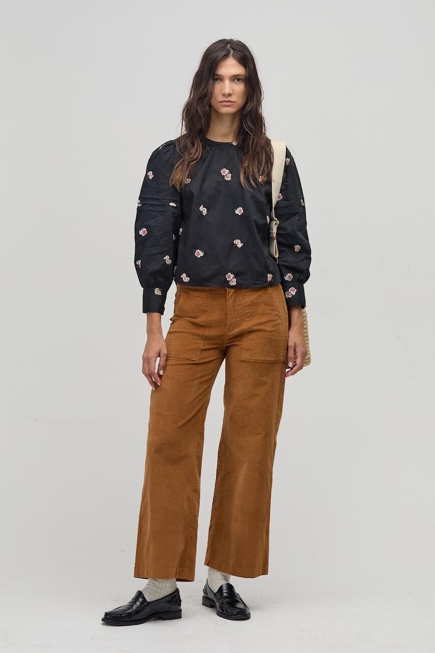 Pantalon Marlo en Corduroy - Tan camel xxs