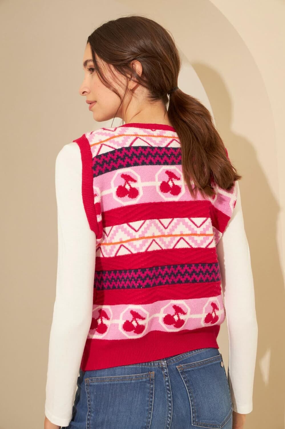 Chaleco Cherry fucsia s