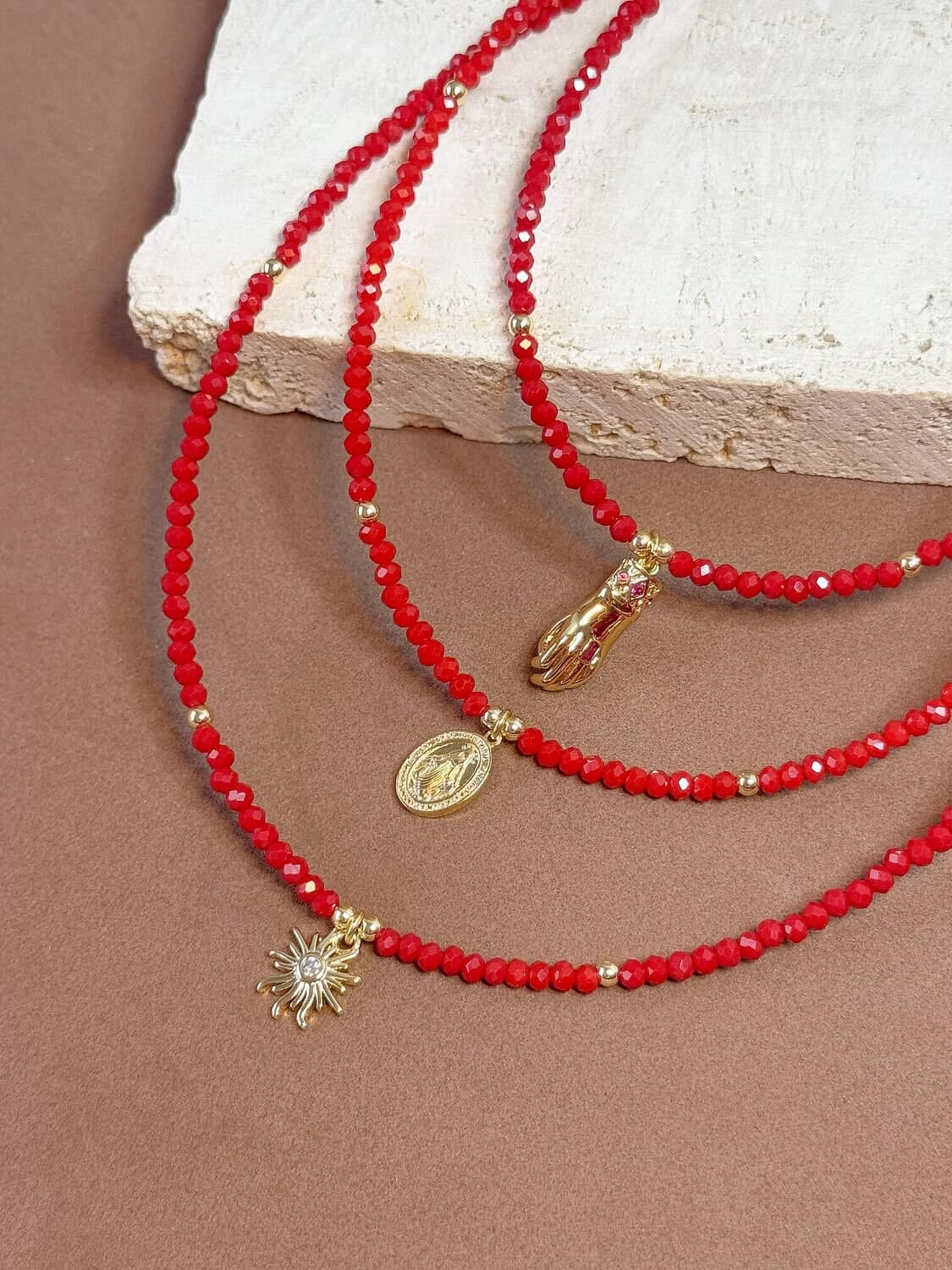 Collar Isadora rojo n/a