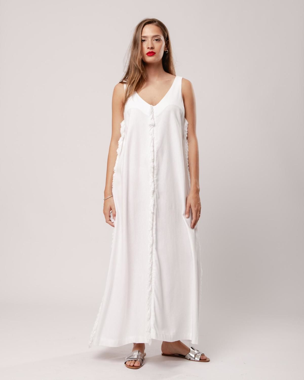 Vestido Zafiro blanco s/m