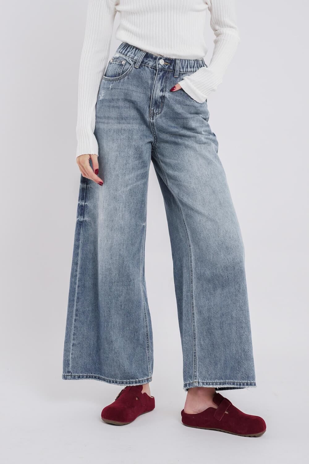 Jean ancho loren azul s