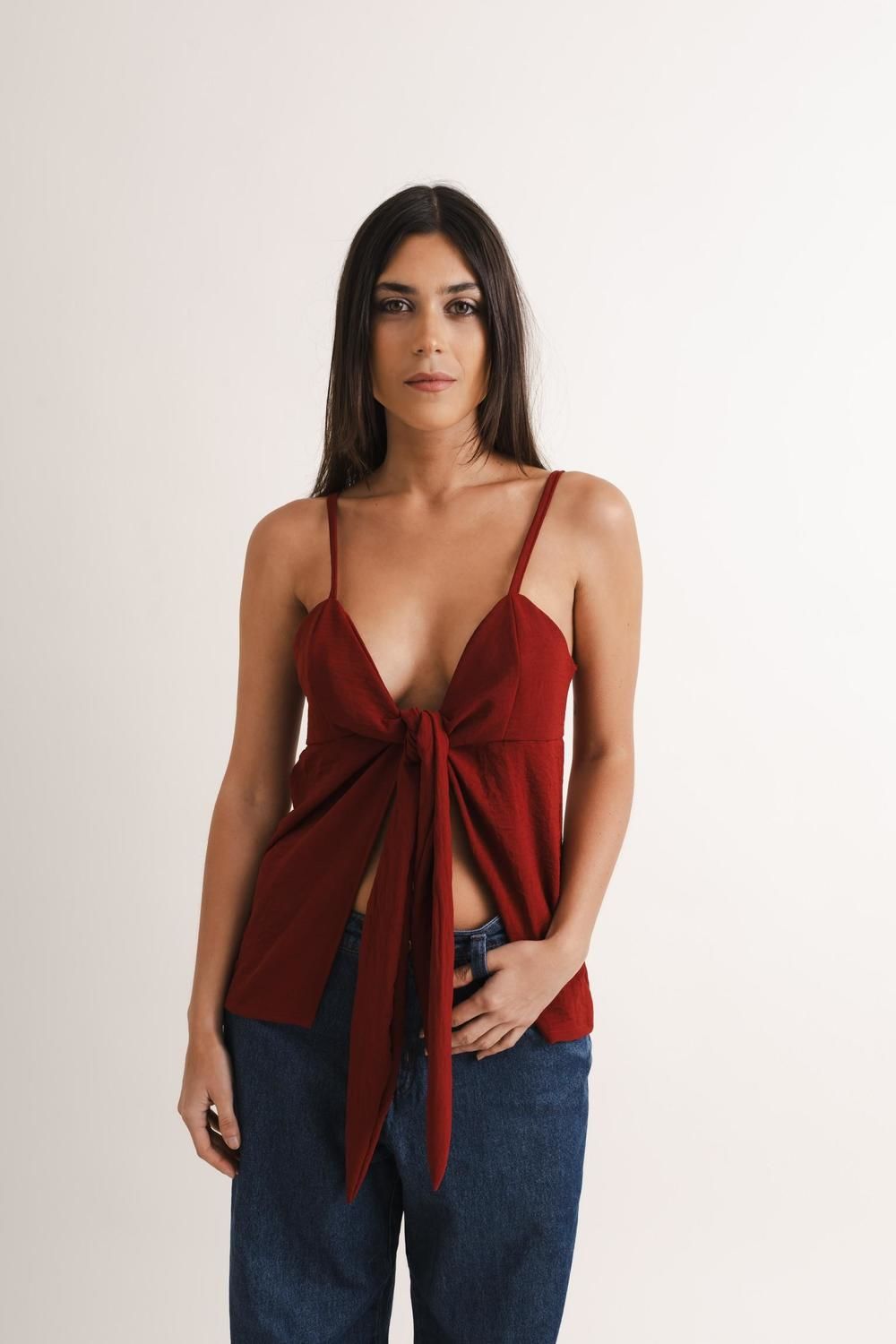 Blusa Matilde bordo s