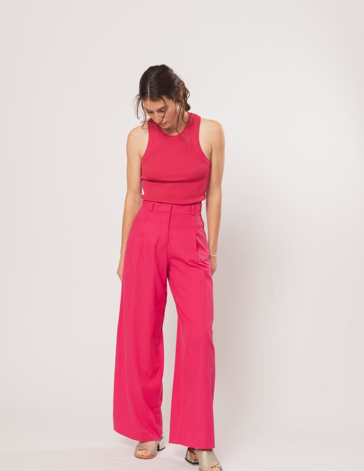 Pantalón Olena fucsia 40