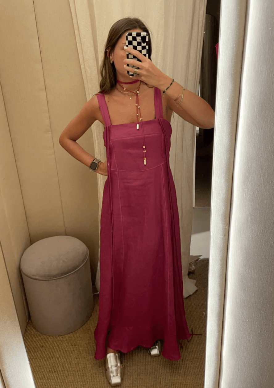 Vestido Inda fucsia s