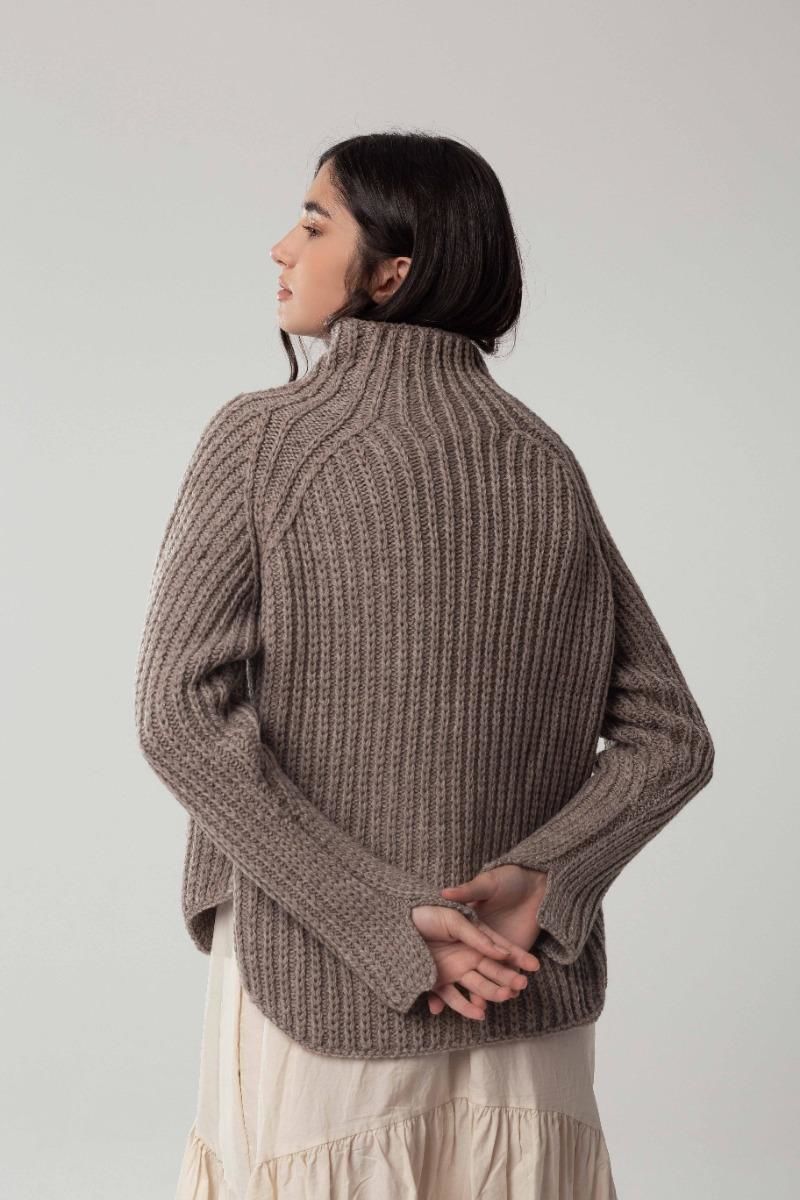 Sweater Melena de León vison m