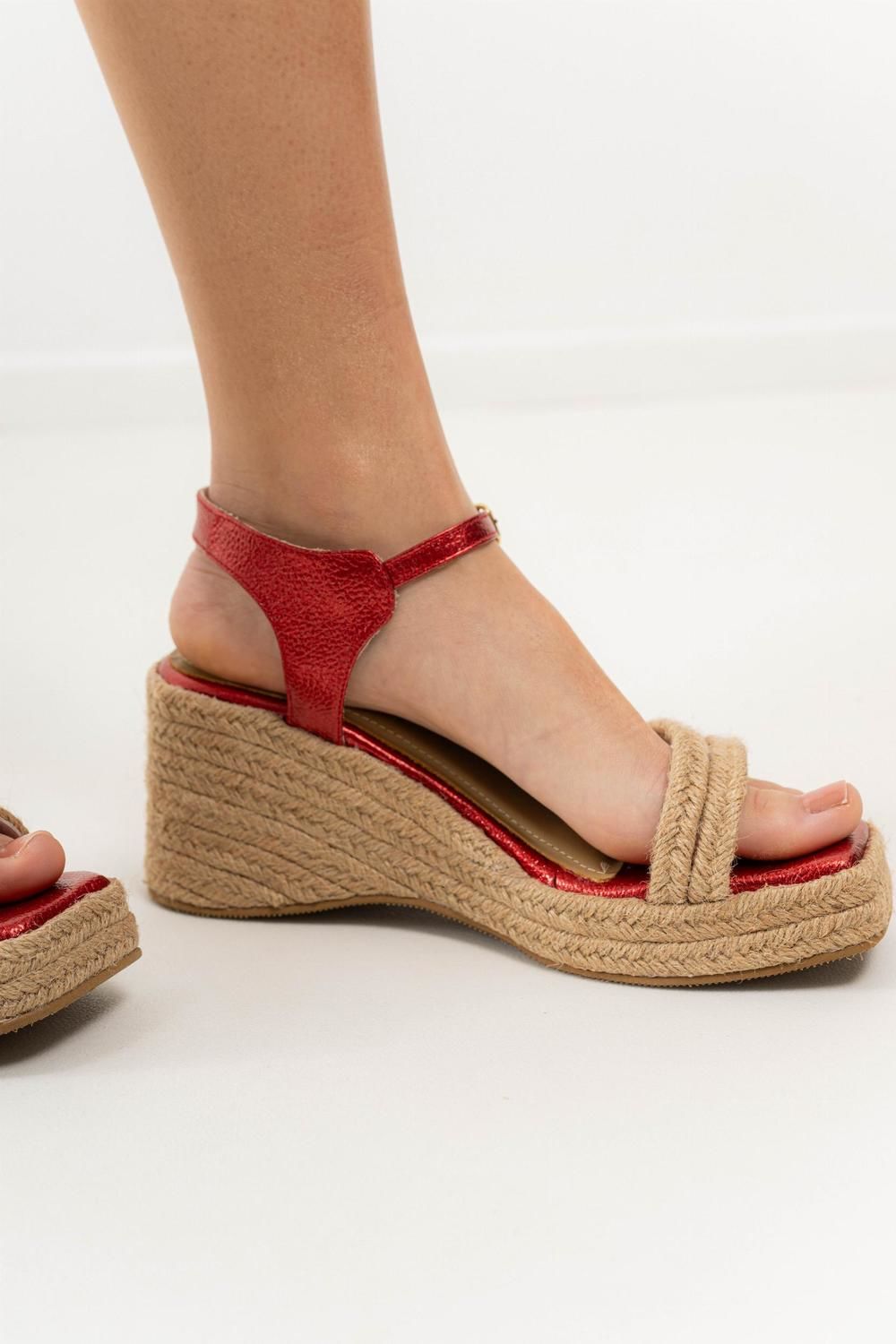 Sandalias Taco Stand rojo 35