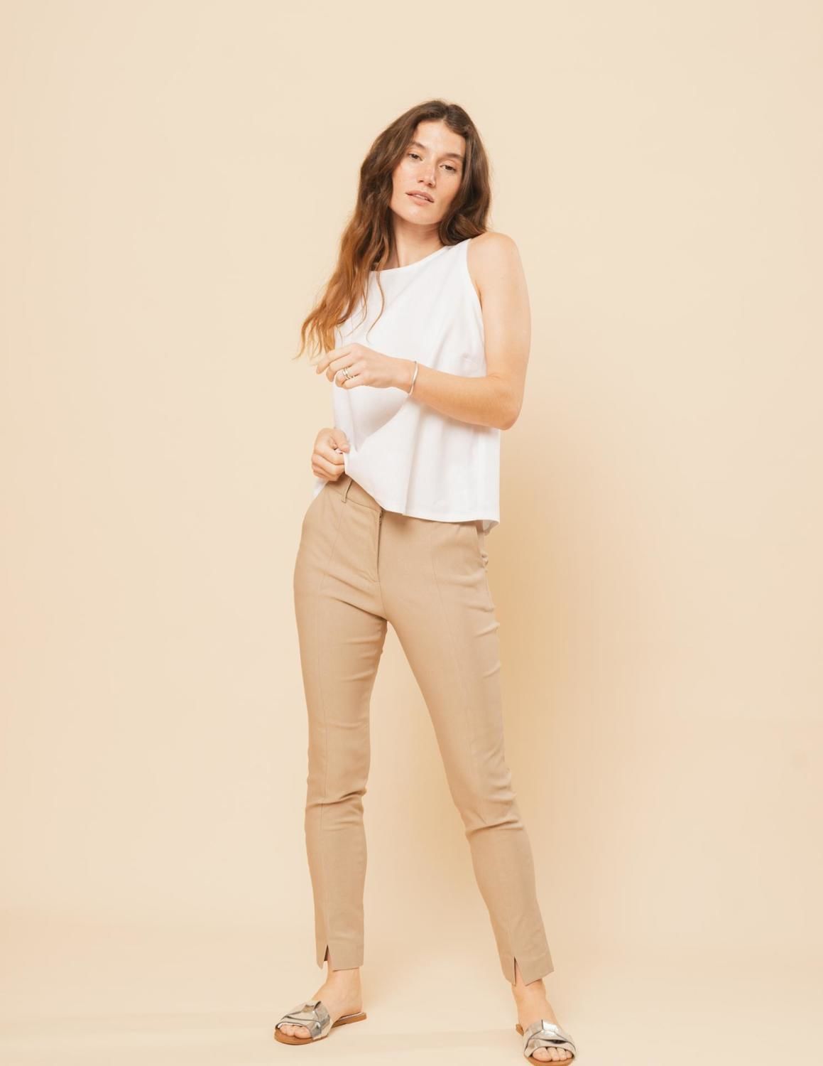 Pantalón Lucrina beige 36