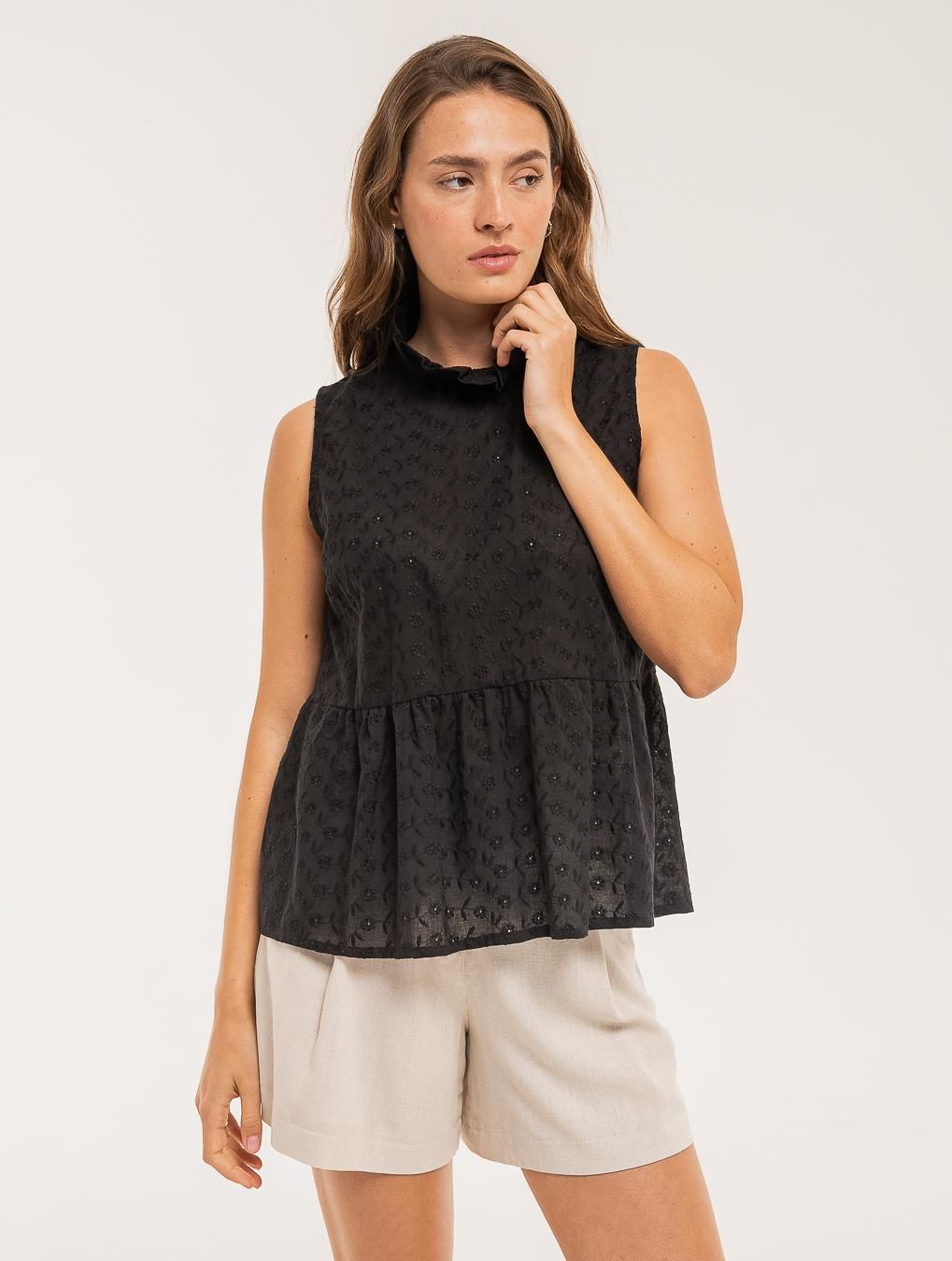 Top Susana negro m/l