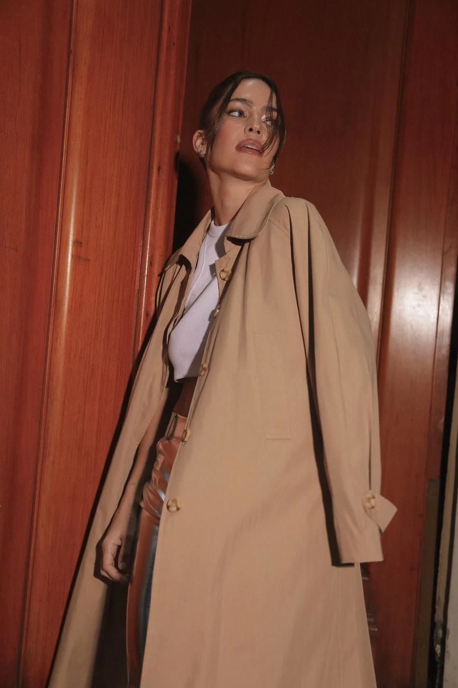 Trench Oasis Camel camel talle unico