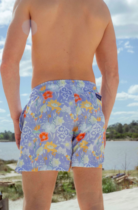 SHORT DE BAÑO BARCELONA celeste l