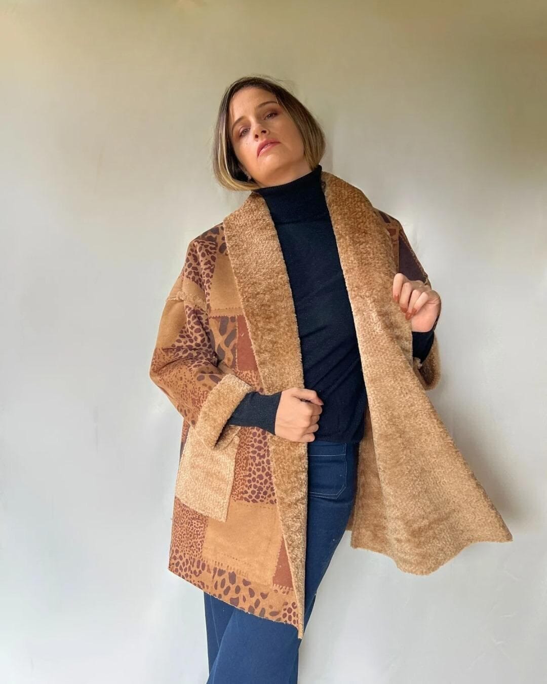 Gamulán Print Beige beige talle unico