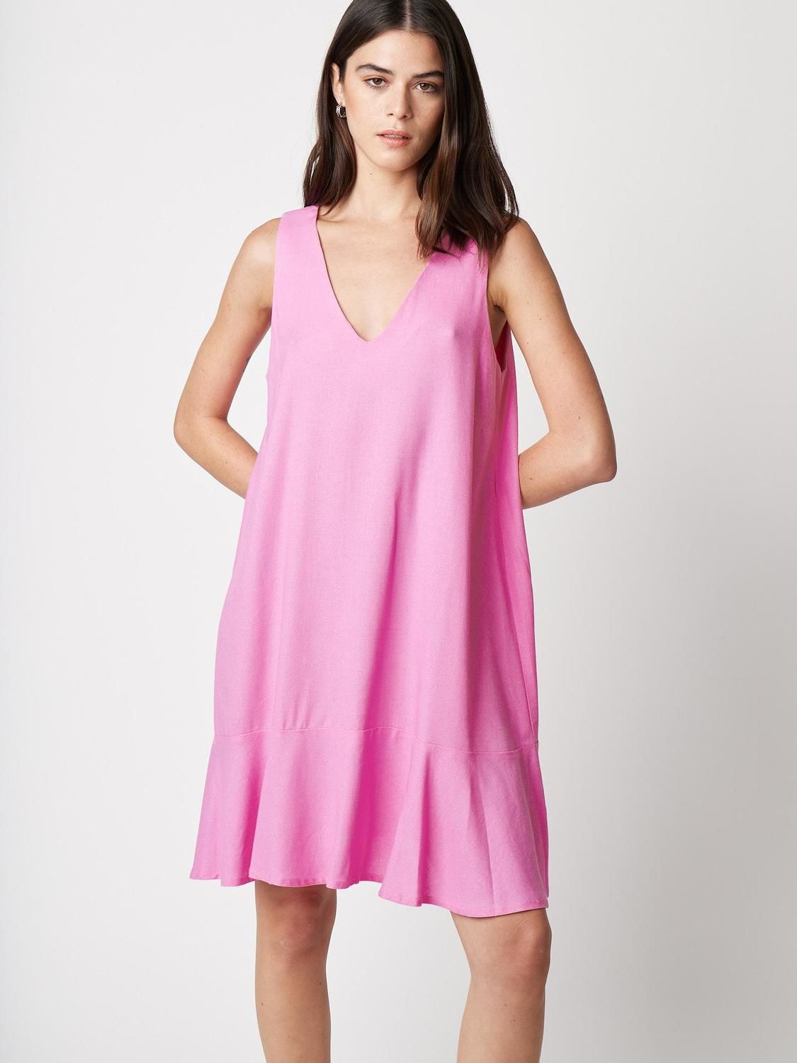 Vestido VENUS rosado chicle m/l