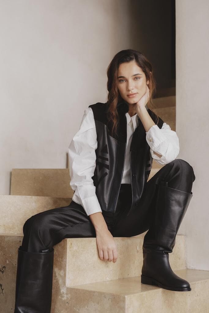 Top Inca en Cuero de Oveja - Negro negro l