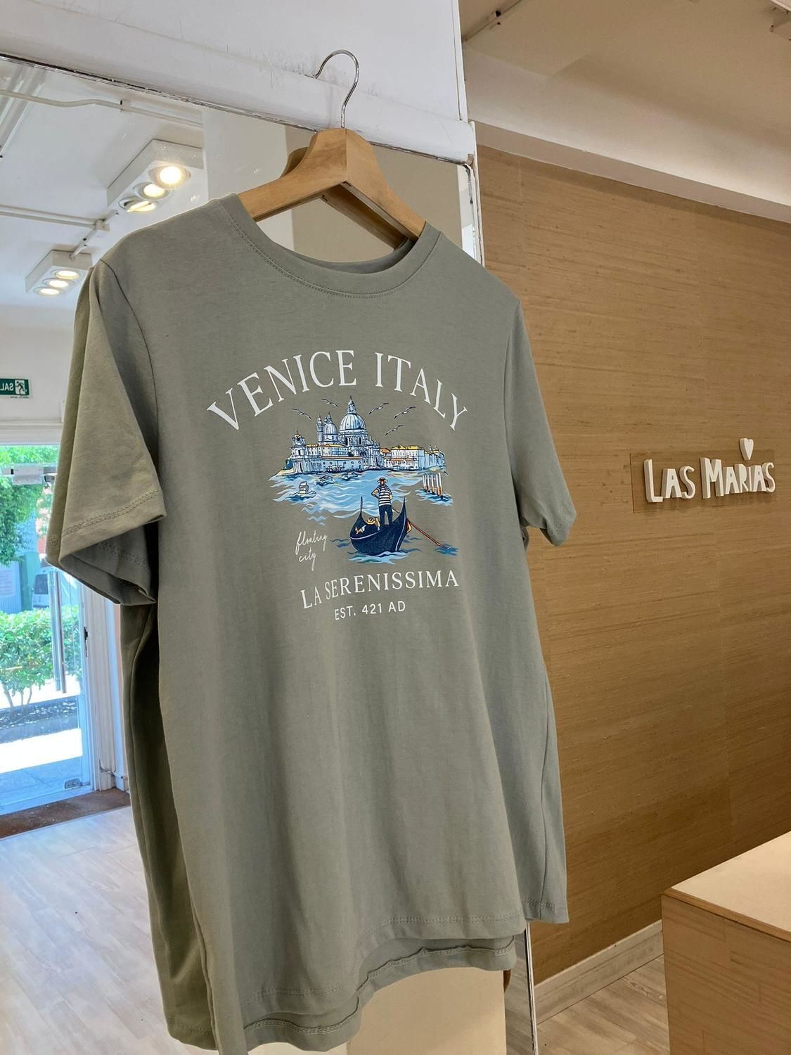 Remera VENICE verde l/xl