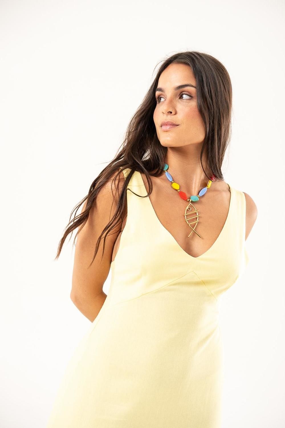 Vestido Blas amarillo xs