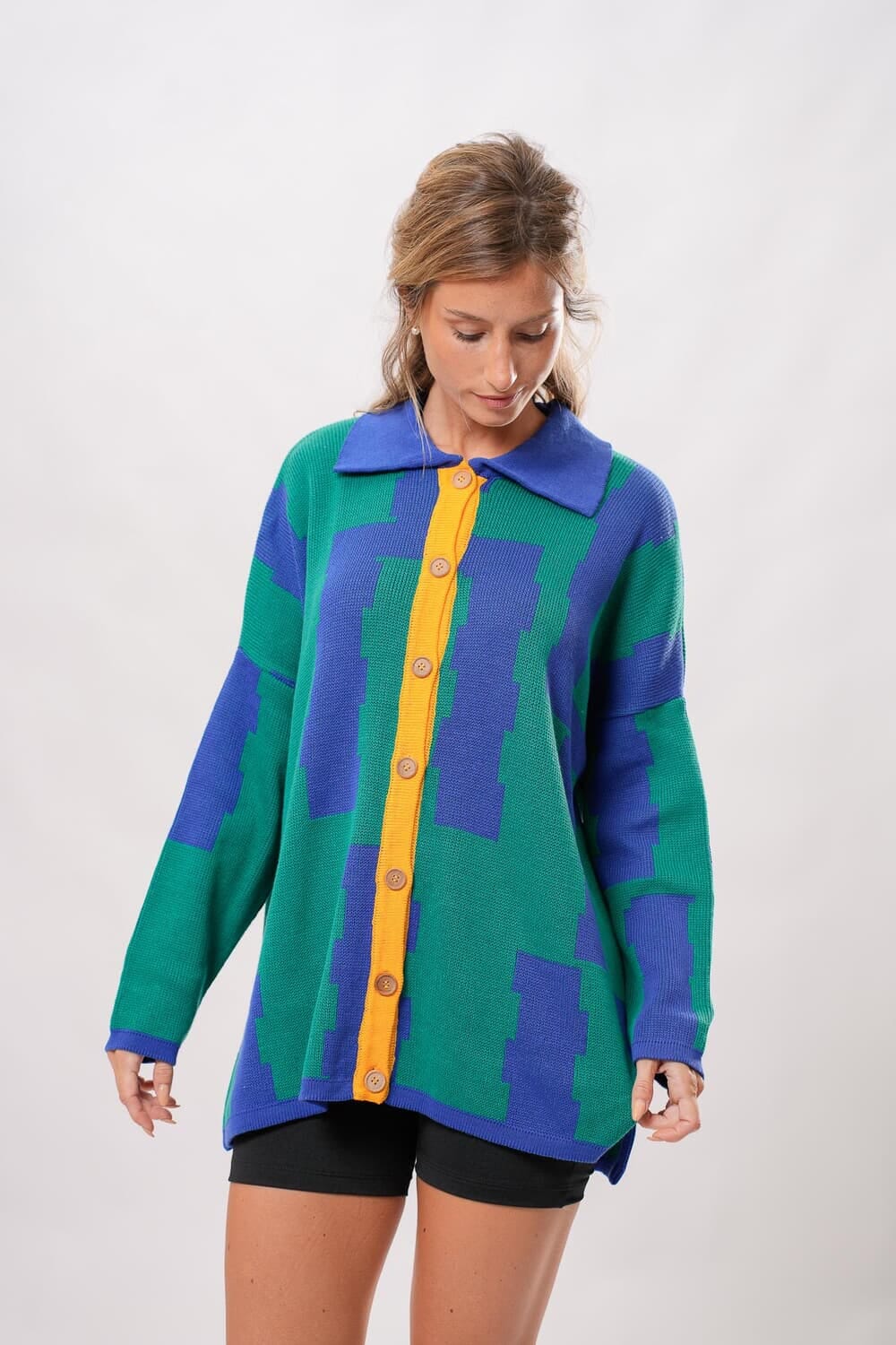 Saco Cambalache azul talle unico
