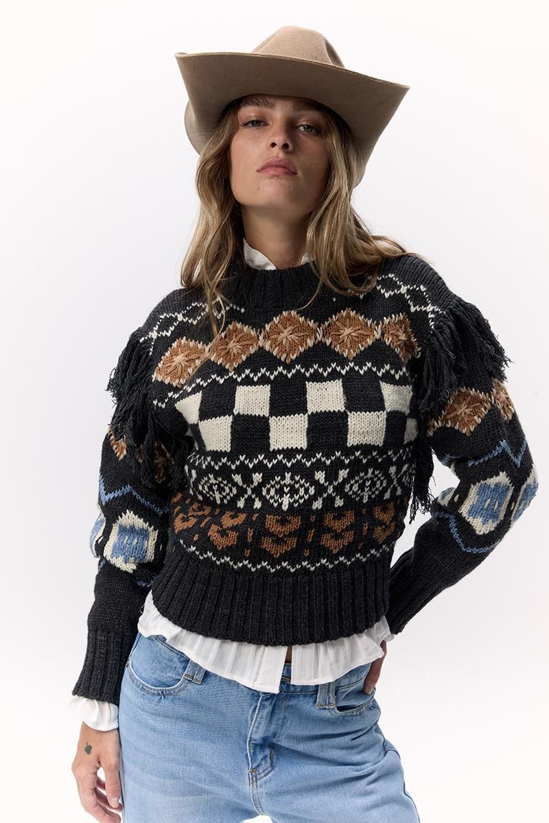 Sweater Incaico negro s