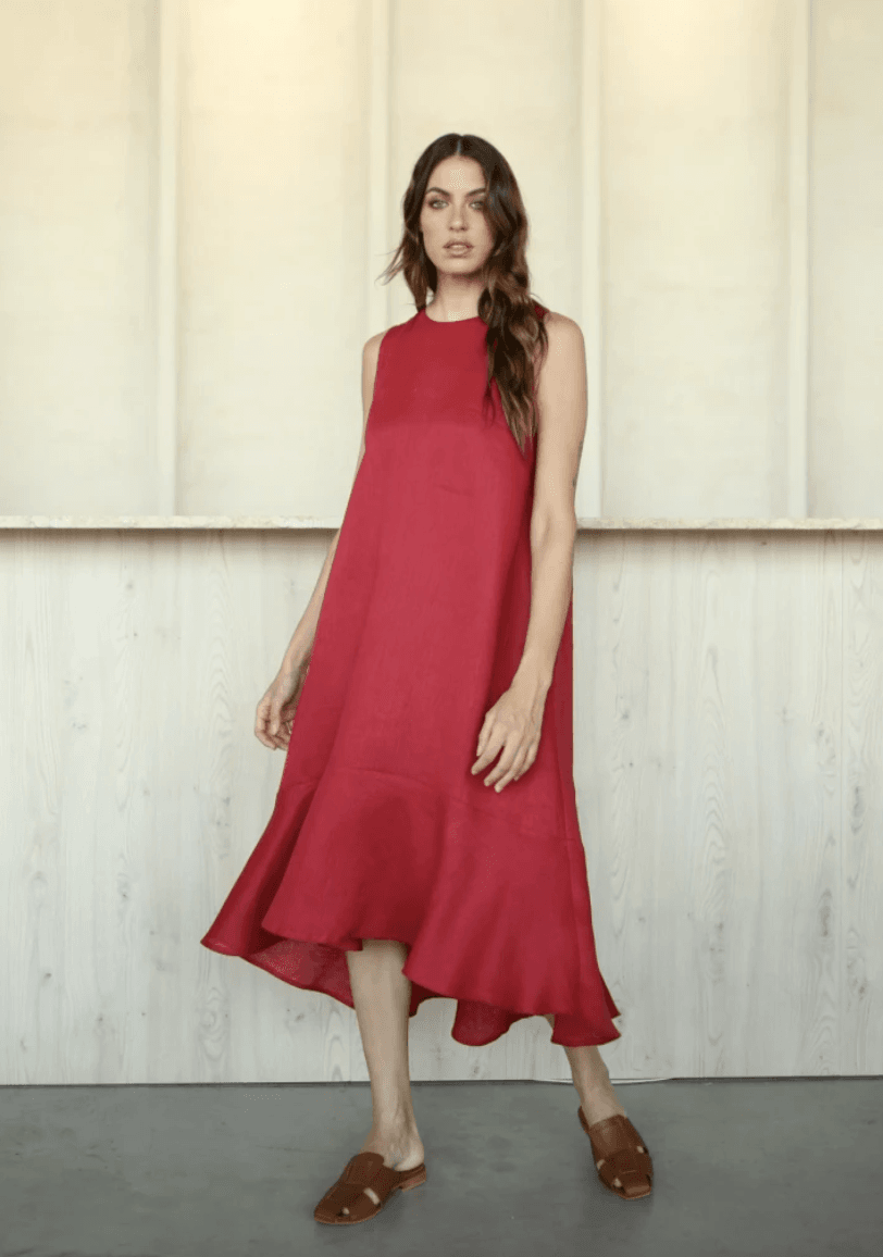 Vestido Folk Long bordo s