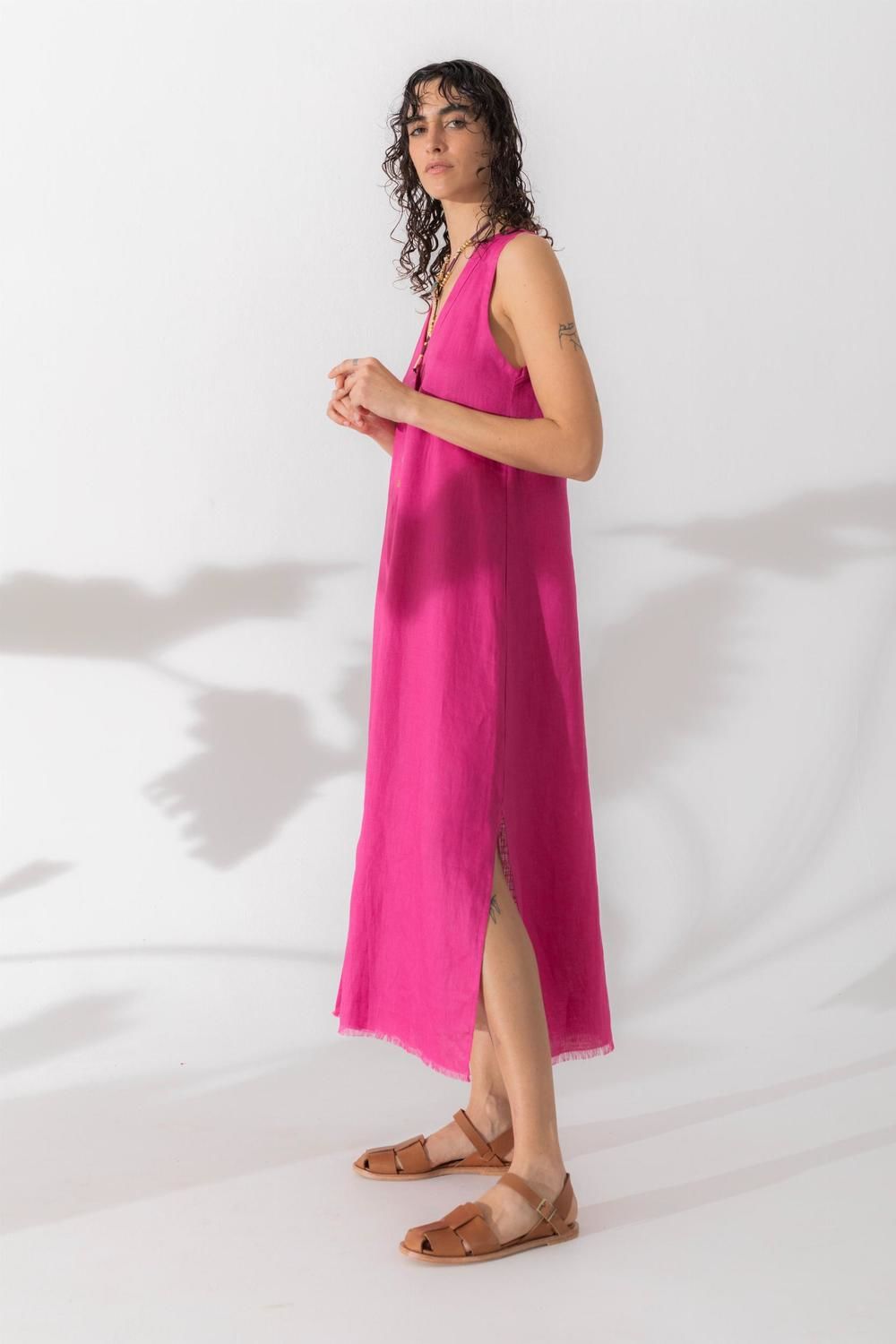 Vestido Vesta fucsia l