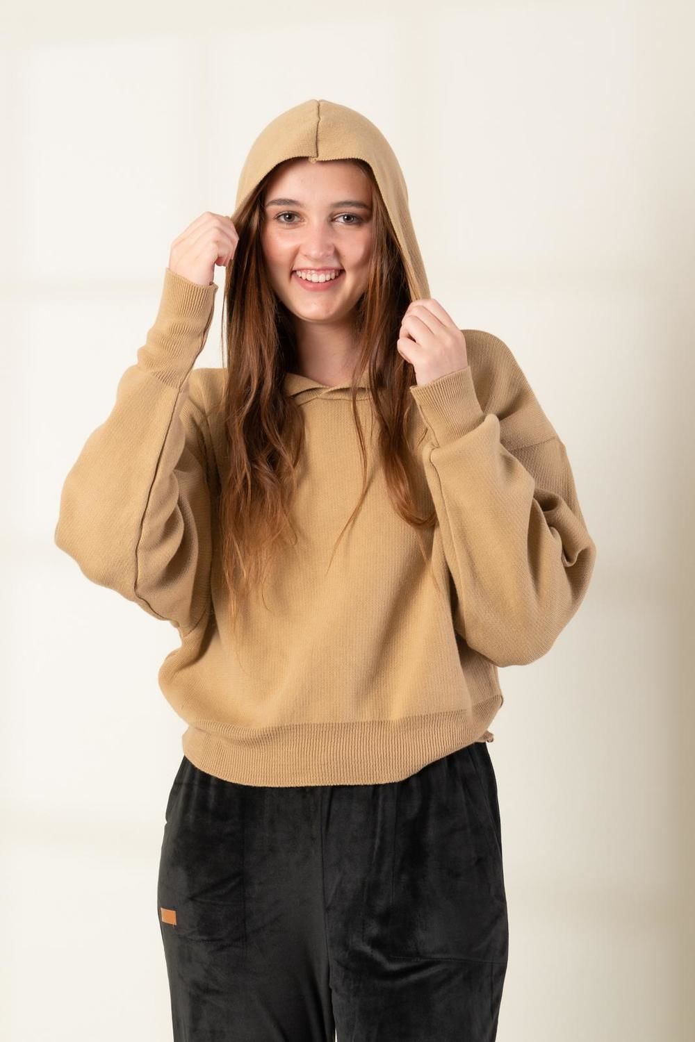SWEATER VISBY camel talle unico