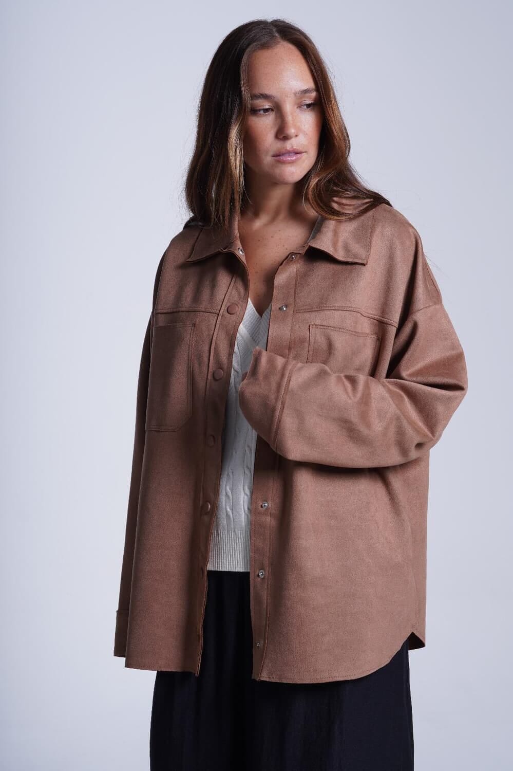Sobrecamisa Arena camel talle unico