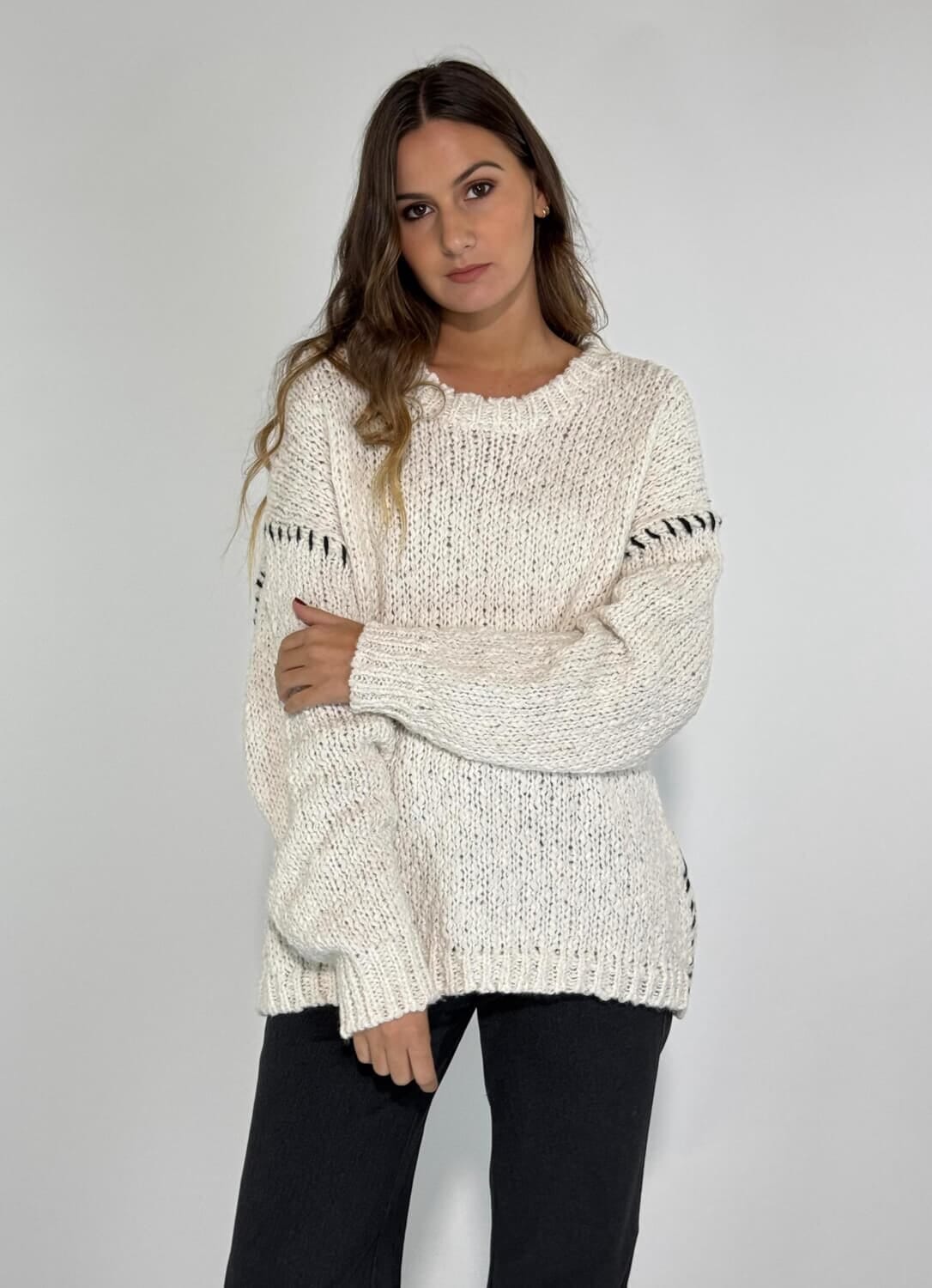 SWEATER CASSIA crudo talle unico