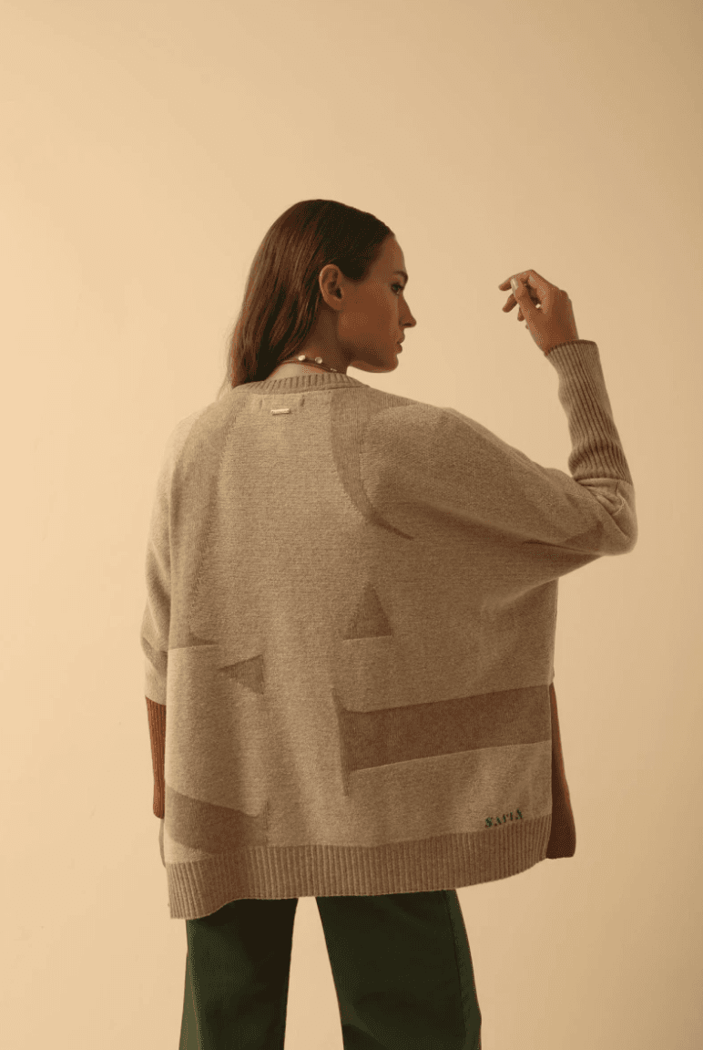 Buzo SAVIA beige talle unico
