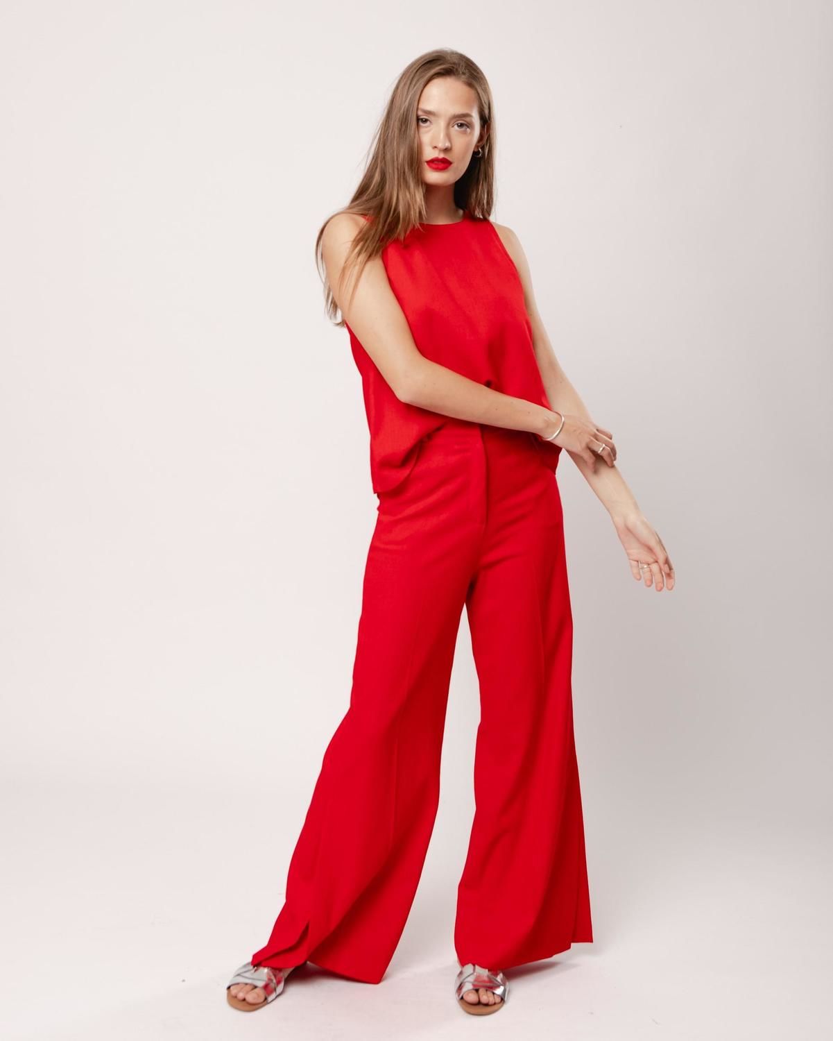 Pantalón Lirio rojo 38