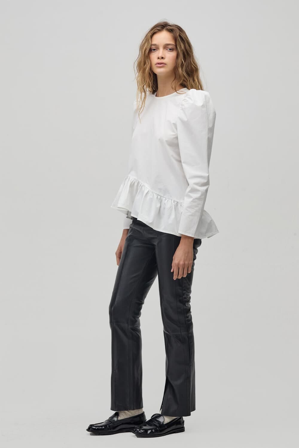 Blusa Chloe en Algodon - Blanca blanco xs