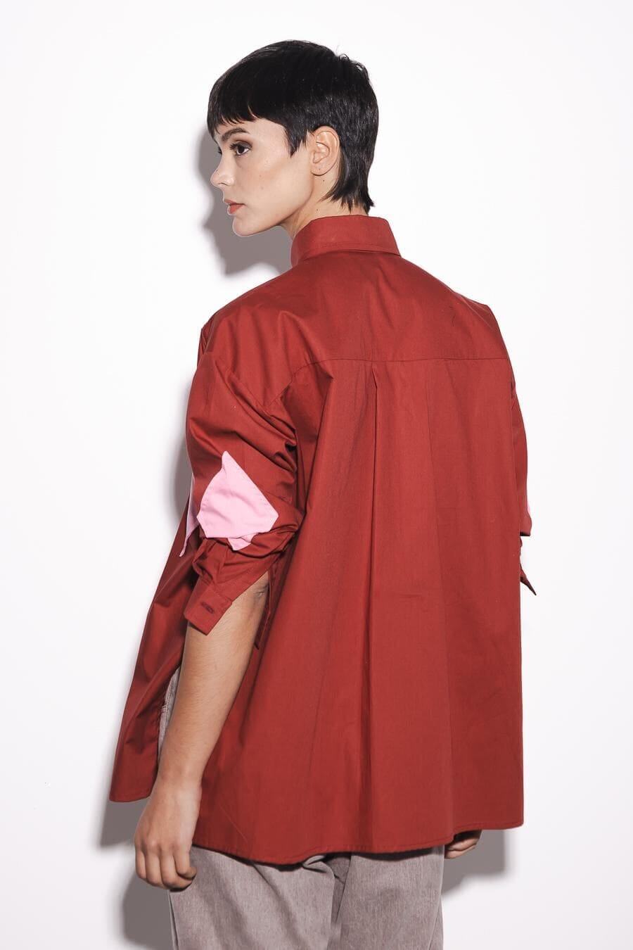 Camisa Daphne bordo talle unico