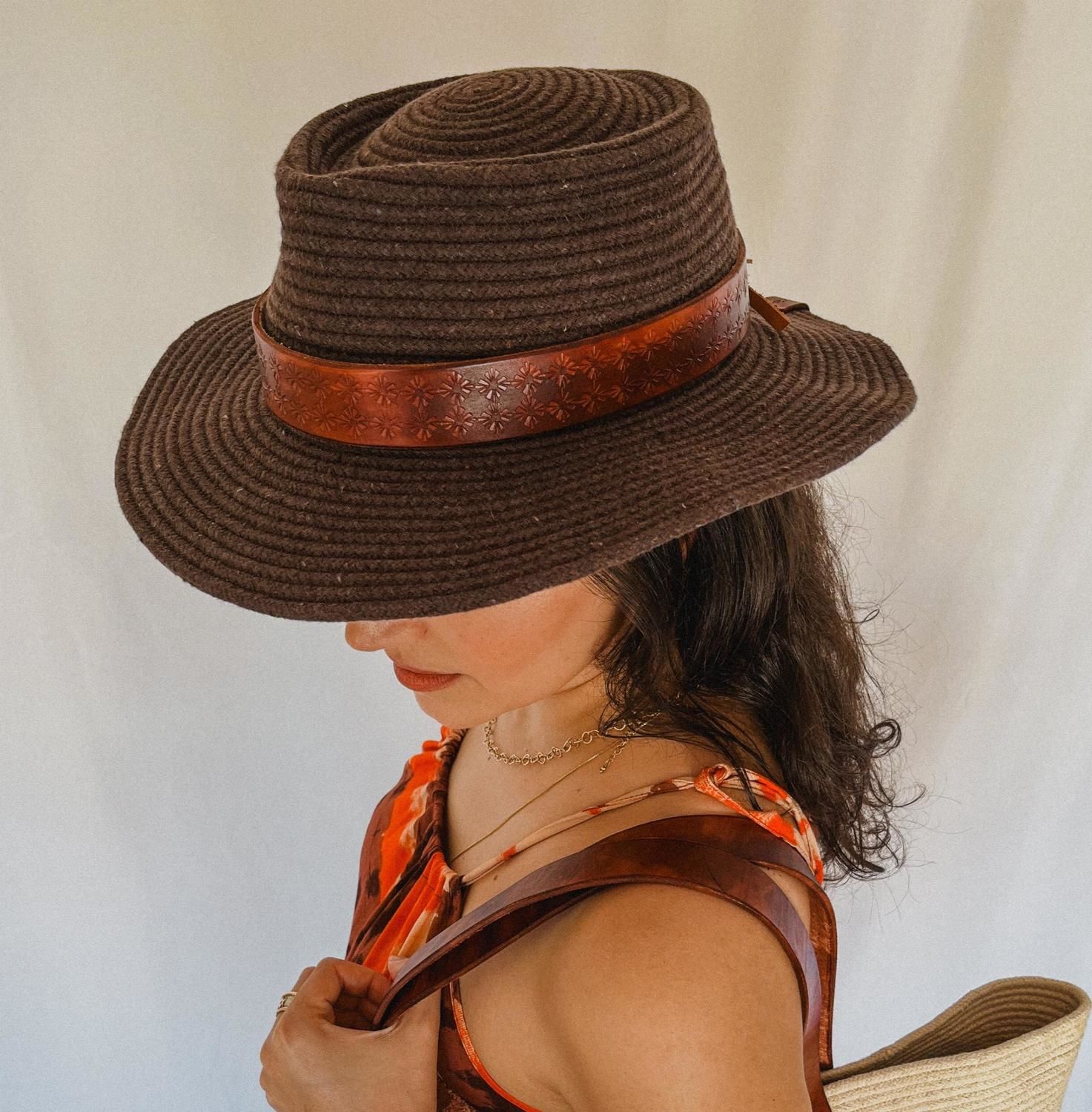 Sombrero Leticia marron s