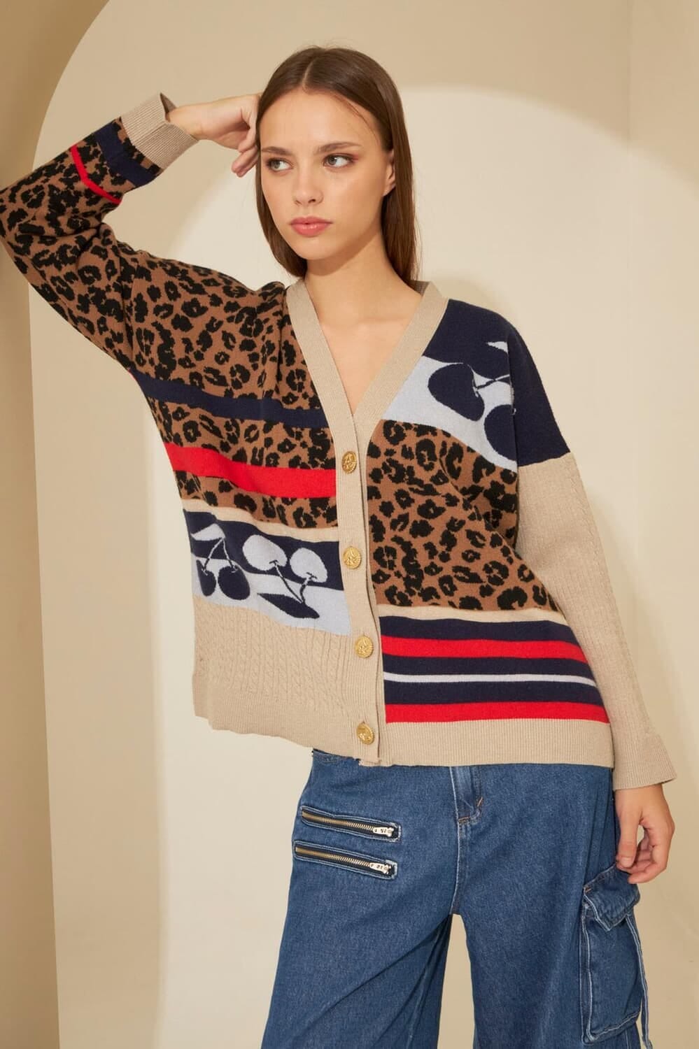 Cardigan Blend azul marino talle unico