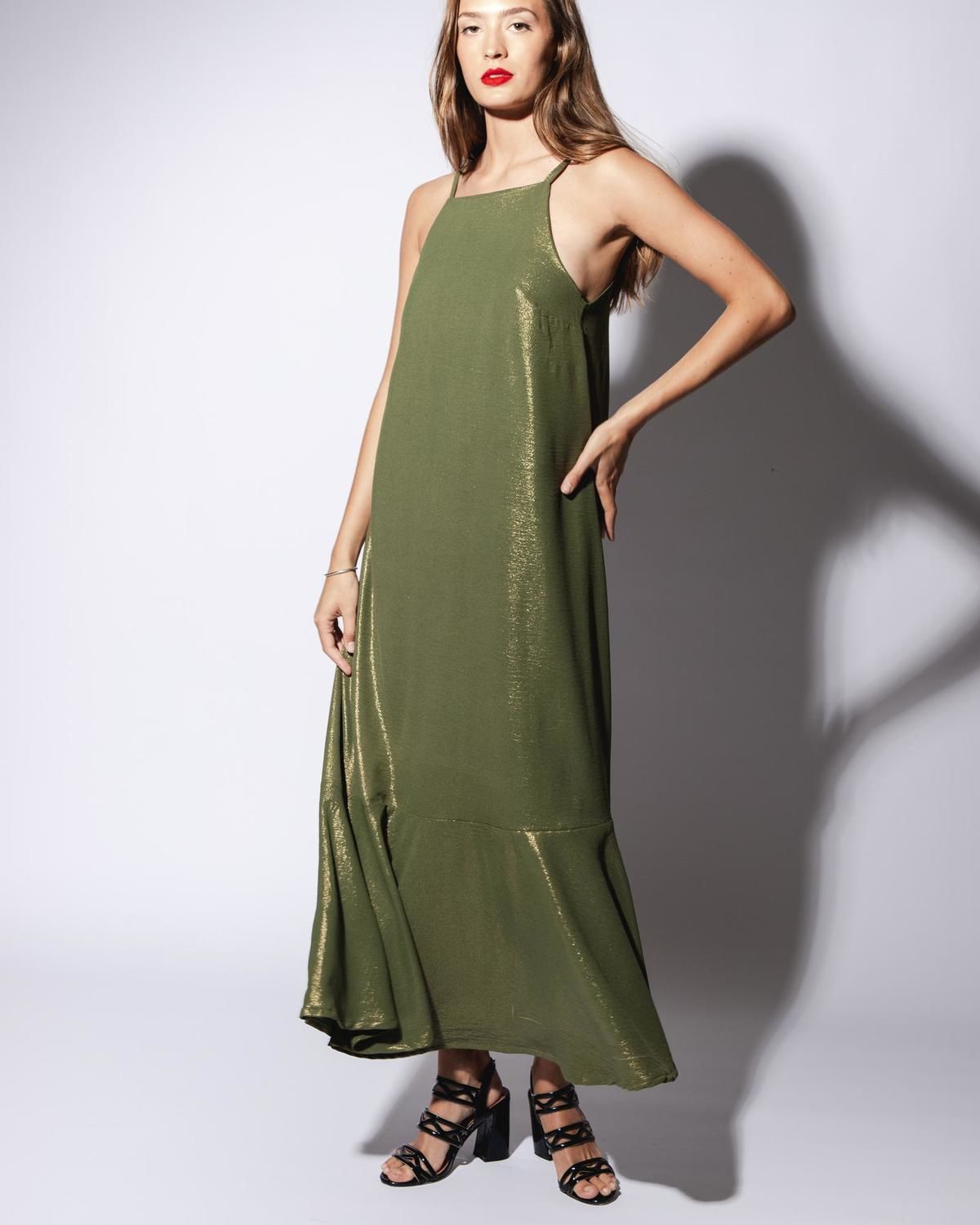 Vestido Primula verde oliva s/m