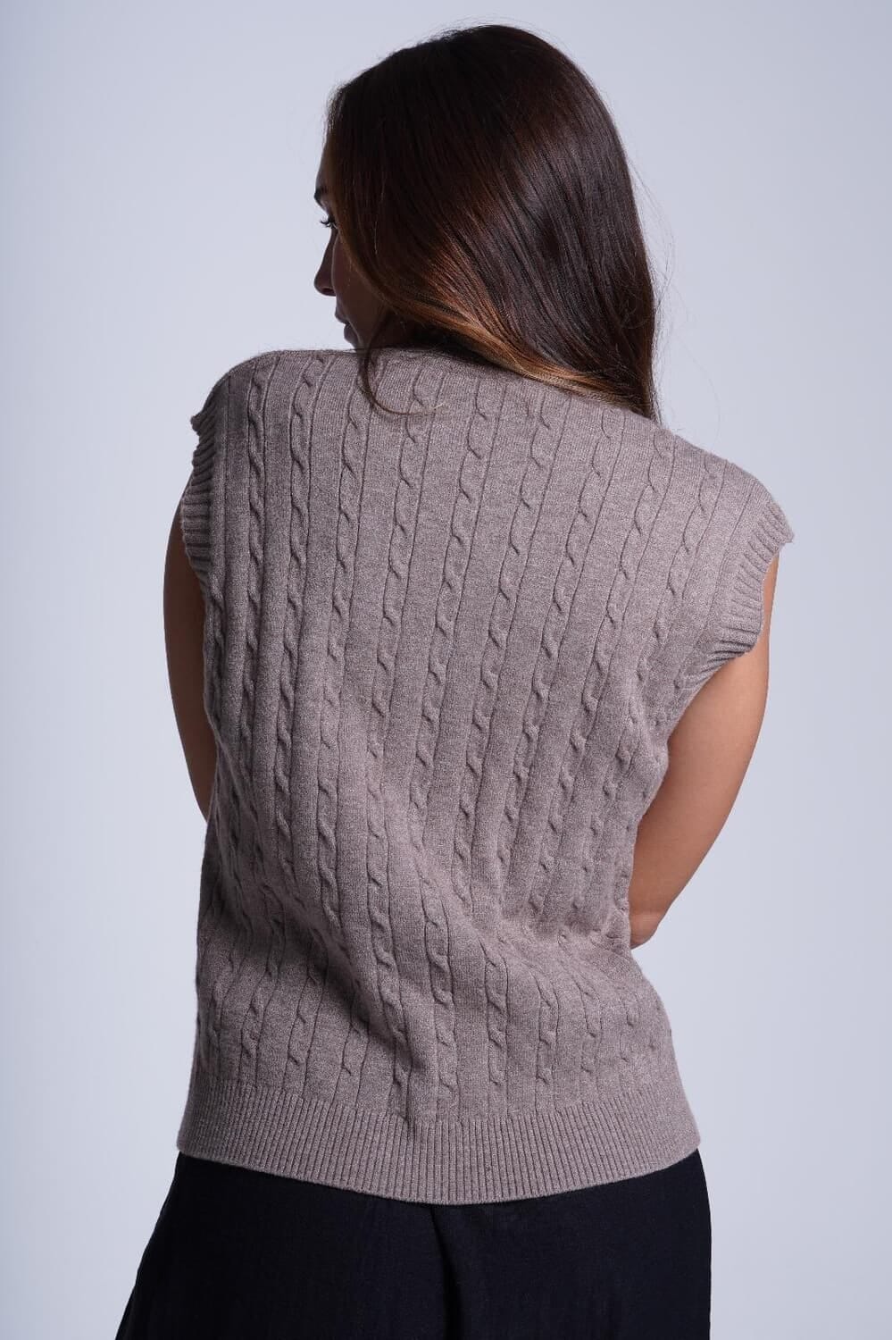 Chaleco Oxford vison talle unico