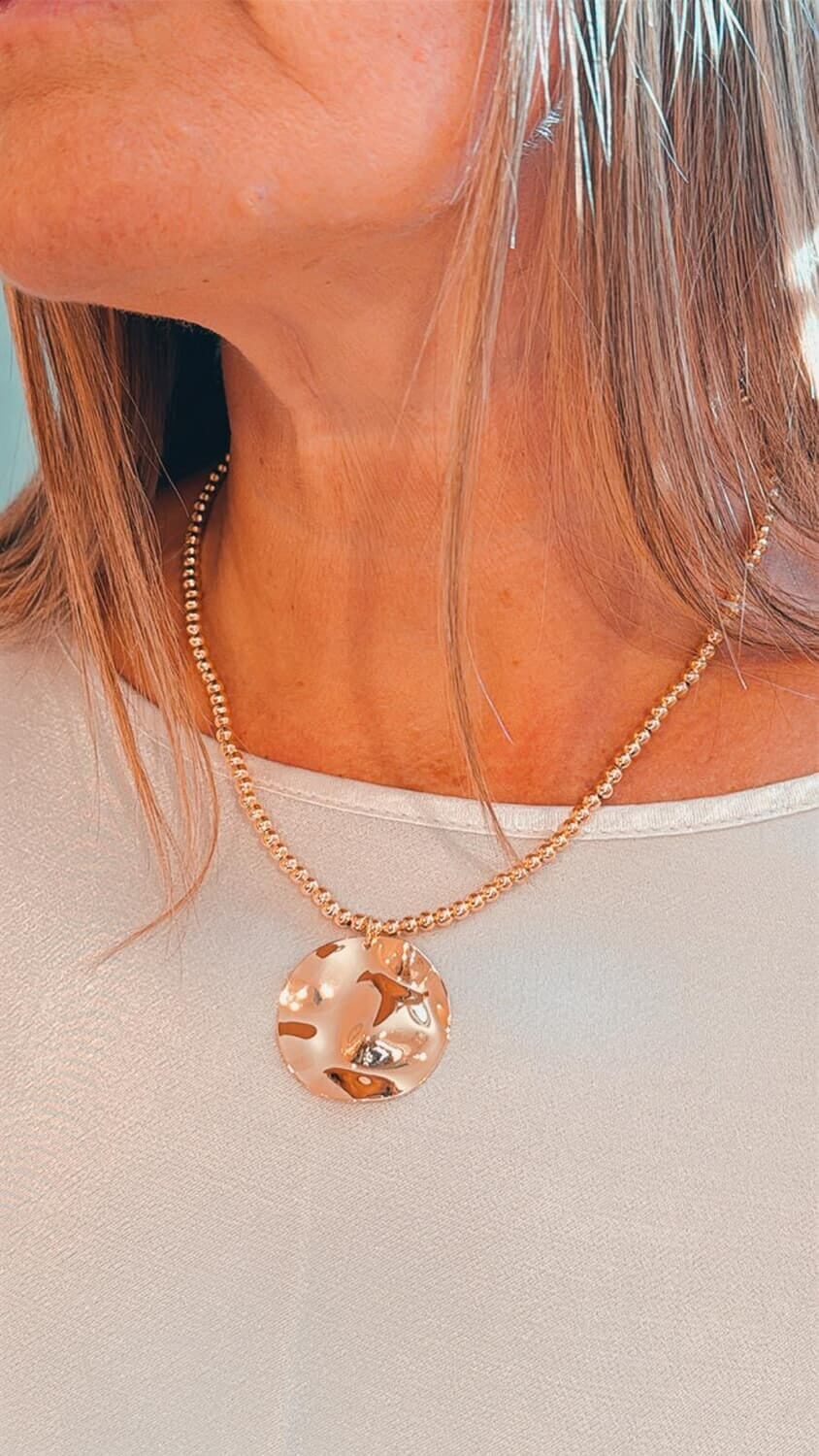 Collar Agata dorado n/a