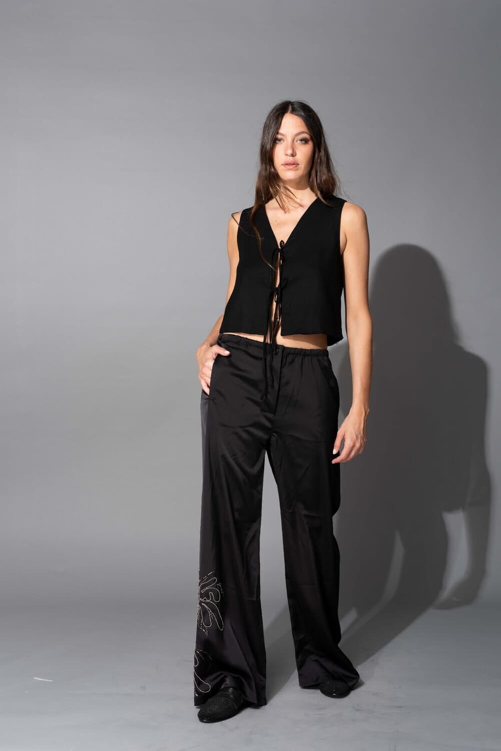 PANTALON WEEKEND BY AMBER LEBON negro m