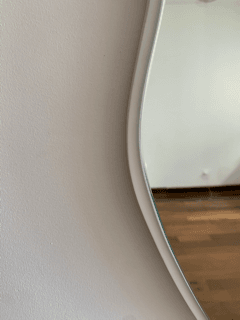 Espejo Circulo M con reborde de madera