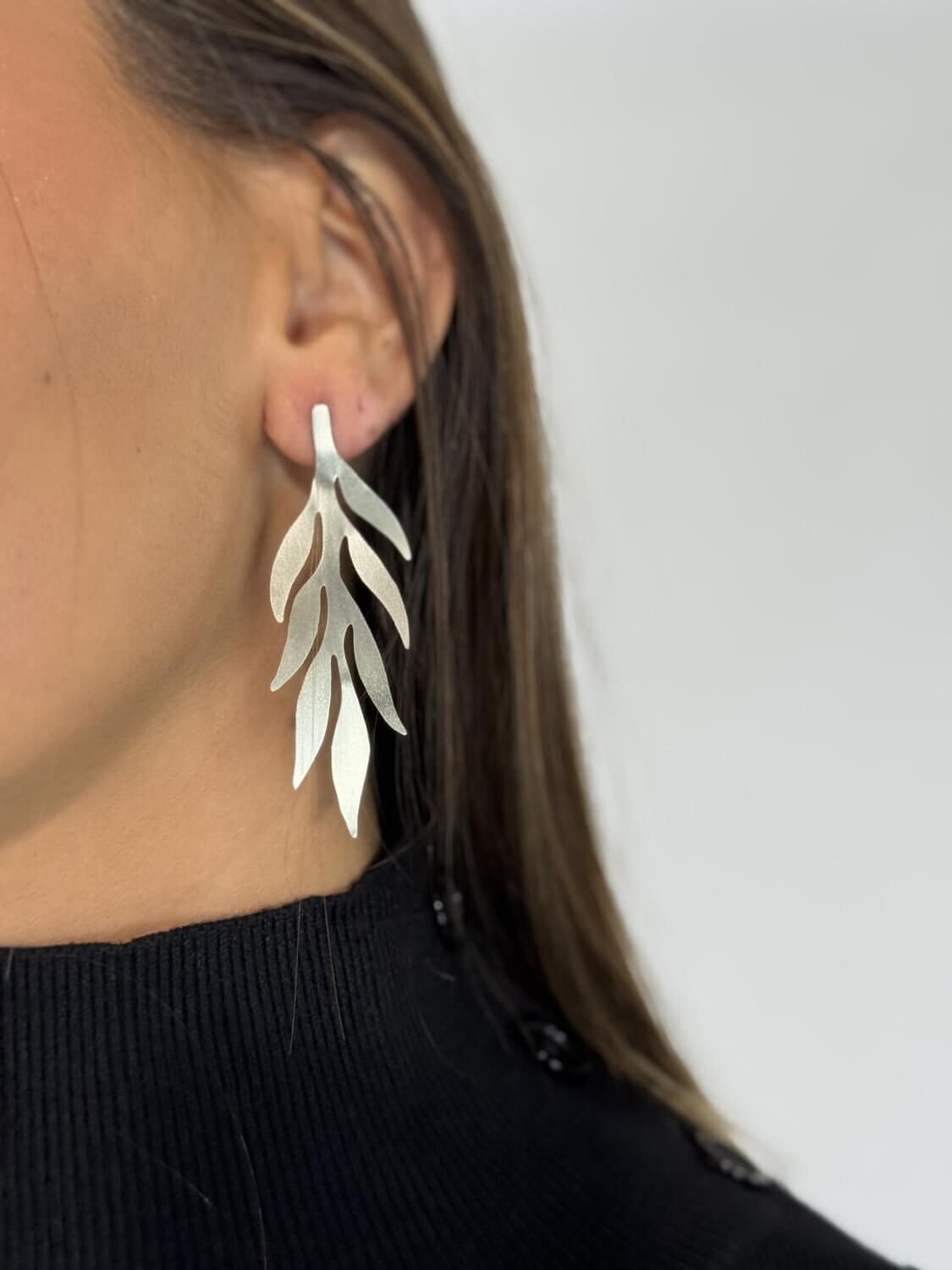 AROS ZILA plateado talle unico